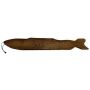 French Oak Salmon Baguette Serving Board Handcrafted From Wine Barrels