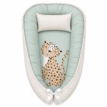 Dotty Spotty Cheetah Safari Baby Nest Pod Newborn Lounger
