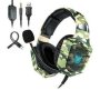 Onikuma K8 Wired Stereo Comfortable Gaming Headphone - Camo Green Bluetooth & Wired Headset Over The Ear