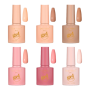 Uv Gel Nail Polish -set Of 6 N For Naturals