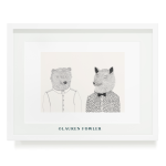 Bear & Wolfboy Art Print