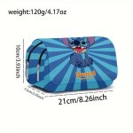 Stitch Canvas Pencil Case - Durable Stationery Box For Boys & Girls Everyday Office Supplies By Ume