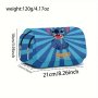 Stitch Canvas Pencil Case - Durable Stationery Box For Boys & Girls Everyday Office Supplies By Ume