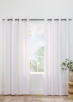 Tate Linen Look Lined Eyelet Curtain 135CM W X 223CM L