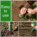 5-SPEED Adjustable Handheld Seed Sower Planter MINI Seed Dispenser Tool For Garden Planting - Durable Plastic Irregular Shape Ea