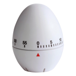 Egg BH6214 - Shaped Plastic Kitchen Timer White Std