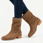 Florence Leather Boot - Stone - 8