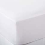 Cotton Rich Percale 200 Thread Count Fitted SHEET - White - King 182 X 192 X 30CM