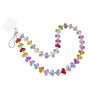 Beaded Phone Lanyard Crystal Beaded Phone Lanyard Patch Strap Anti Lost Phone Chain Cell Phone Lanyard For Around The Neck