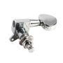 Corhad Chrome Guitar Tuning Pegs Set 6PCS 3L3R Acoustic Guitar Tuning Machine Heads Zinc Alloy