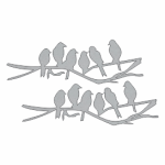 Chipboard Birds On Branch 2'S
