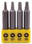 Tork Craft Screwdriver Bit Set Square Recess 4PCE 50MM SQ0 1 2 3