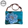 Ml Large Shoulder Bag - Blue Peony
