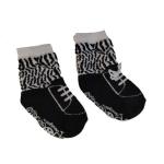 Socks For Boys 6-12 Months - Black & White Zebra Boot