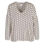 Striped Knit Top - Black Free