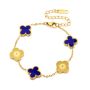 Waterproof Stainless Steel Clover Charm Bracelet