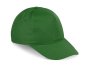 5 Panel Structured Peak Cap Green