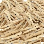 Dala 25MM Small Wooden Craft Pegs - Colours 30 Pack