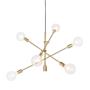 Light Bar 6 Light Pendant Light Gold