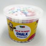 Bulk Tub 70 Pieces Of Chalk