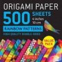 Origami Paper 500 Sheets Rainbow Patterns 4   10 Cm   - Double-sided Origami Sheets Printed With 12 Different Colorful Patterns   Loose-leaf