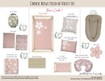 Cot Duvet Bedding Floral Cookie Beige Field Of Daisy Set