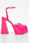 AMANI-3 Platform Block Heel - Pink Patent