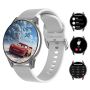 Men's Silver Round Smartwatch Android & Ios Compatible 1.52 Fitness Watch