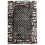 Industrial Red And Grey Geometric Panel Turkish Rug - 230 X 160 Cm