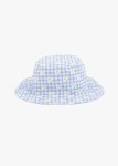Check Daisy Cotton Flap Bucket Hat