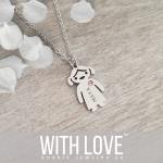 Maya Personalized Necklace Stainless Steel 15MM On 45-50CM Chain Ready In 3 Days