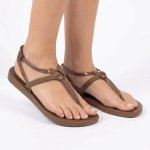 Atena Sand Sandals - Brown yellow - 8