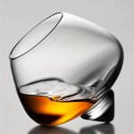 1PC 14.2OZ Creative Glass Whisky Glasses Personalised Non-inverting Glasses Footless Red Wine Glasses Crystal Rolling Liquor Gla