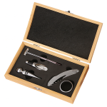 Wooden Wine Opener Gift Box Set - 5-PIECE Set