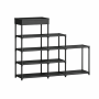 5-TIER Shoe Racks Book Shelf Multi-function Storage Organizers Black White