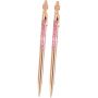 Mermaid Metal Ballpoint Pen 2PCS Rose Gold 1.0MM Smooth Ink Writing