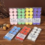 10PCS Soy & Paraffin Tea Candles In Round Aluminum Holders - Perfect For Weddings Proposals Romantic Dinners And Home Decor - Sp