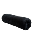 Black Velvet Bolster Cushion - One Size Black