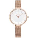 Merian-rose Lds White Dial Rose Gold Mesh Strap V226LXVIMV