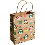 Happy Penguins Christmas Gift Bag Medium