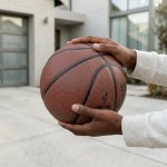 Durable Pu Leather Basketball With High Moisture Absorption