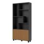 191CM Bookcase - Black/freijo