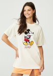 Cotton On Boyfriend Fit Cny Graphic Lcn Tee - Lcn Dis Mickey Applique & Gardenia