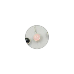 Natura L Crystal Spinning Necklace - Rose Quartz