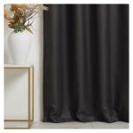 Bara Charcoal Blockout Eyelet Curtains