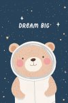 Dream Big Bear Canvas Print - 600MM X 600MM