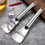 Stainless Steel Ice Scraper 1PC - Metal Defrosting Shovel For Refrigerator Fridge Ice Removal Tool Home Cleaning Gadget For Ice