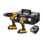 Dewalt 18V Xr Brushless Combo Twin Kit 2X 2AH DCK2060D2T