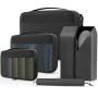 5 Set Packing Cubes For Suitcases Travel Packing Organized Cubes For Carry On Suitcases Lightwight Luggage Organizer Bags With Travel Accessories B
