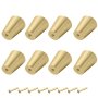 8PCS Cabinet Dresser Drawer Tapered Knobs - Gold